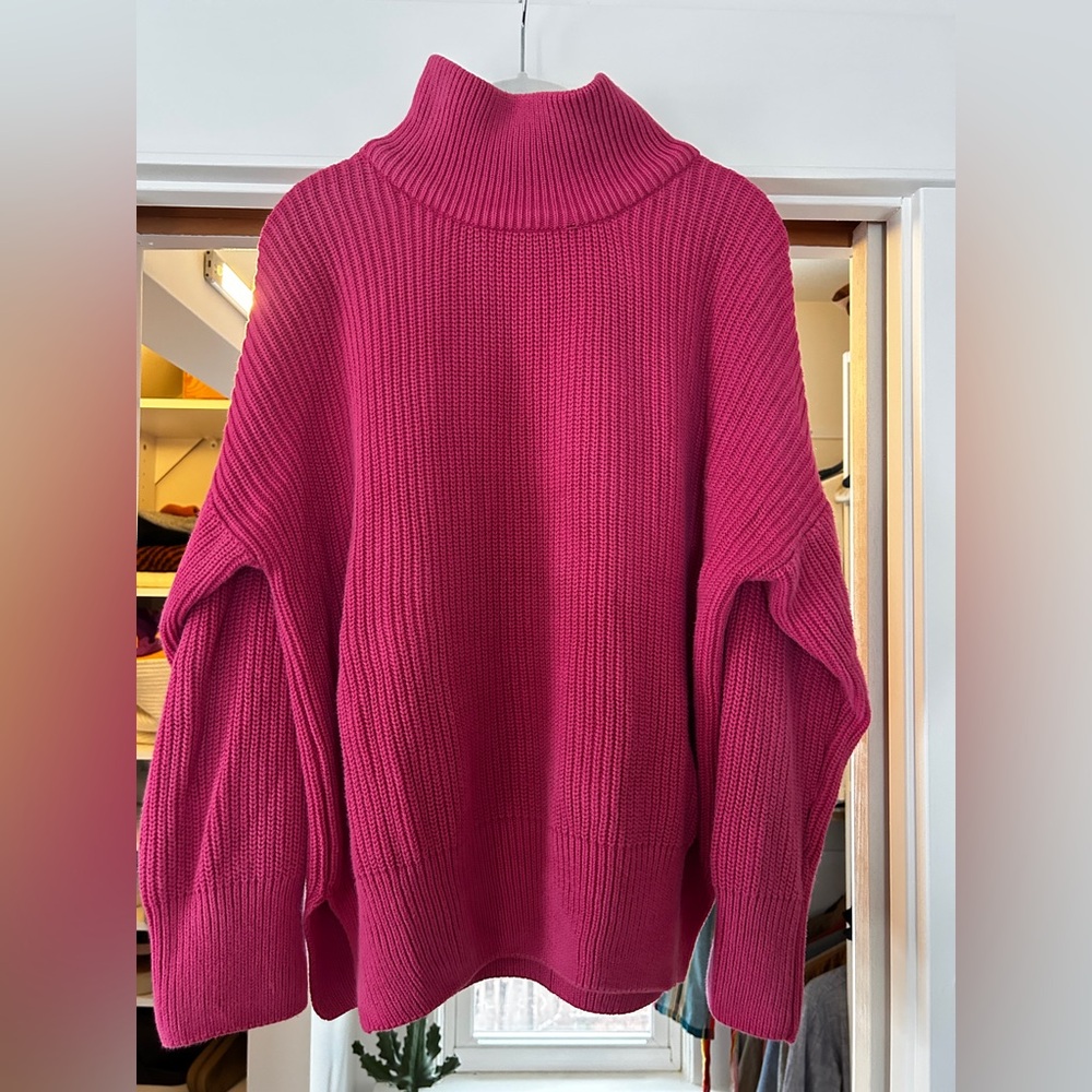 Kowtow hibiscus cotton Turtleneck Sweater